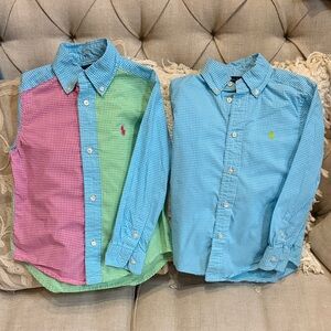 Ralph Lauren Button Down Shirts (size 3T and 4T)